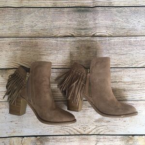 Fringe booties